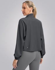 UPF 50+ Cropped Performance Shell - Ventilated Sun Defense for Technical Terrain