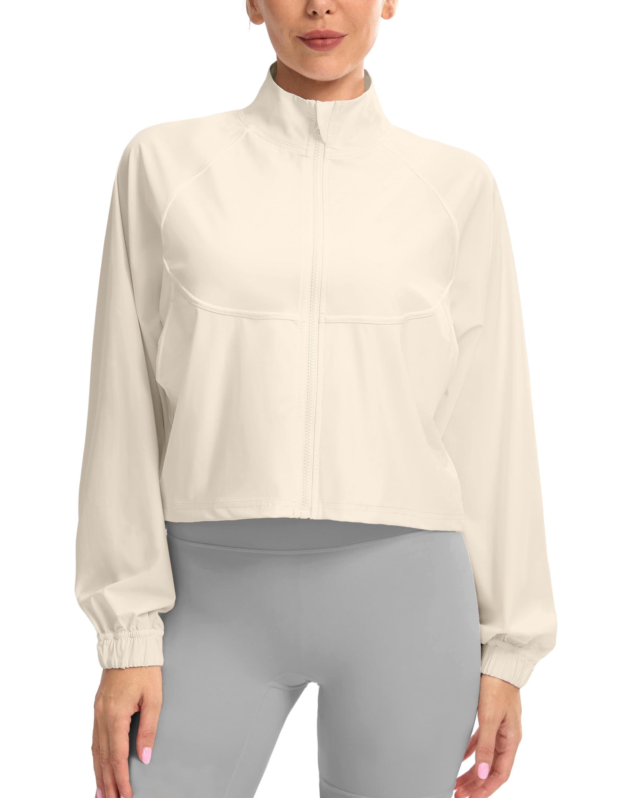 UPF 50+ Cropped Performance Shell - Ventilated Sun Defense for Technical Terrain