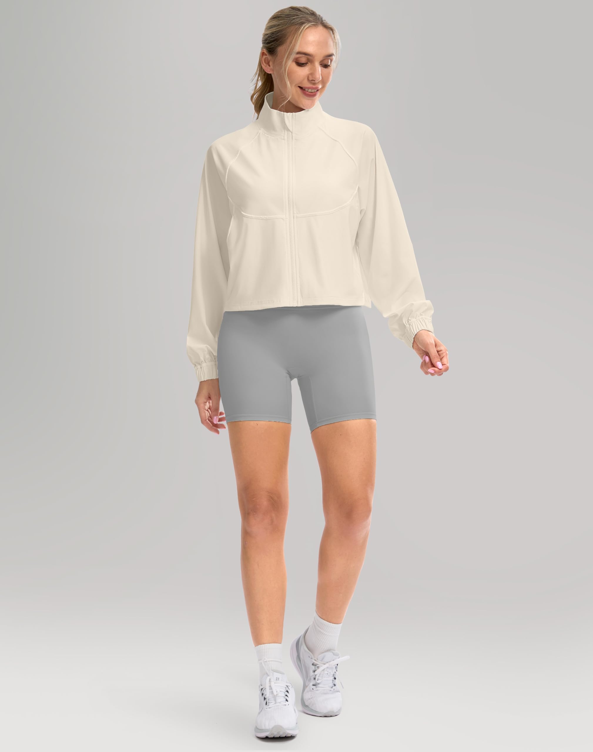 UPF 50+ Cropped Performance Shell - Ventilated Sun Defense for Technical Terrain