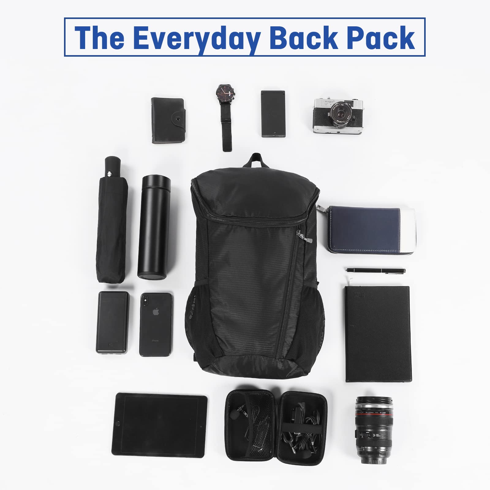 Ultralight Packable 20L Hiking Backpack – Water-Resistant Foldable Daypack