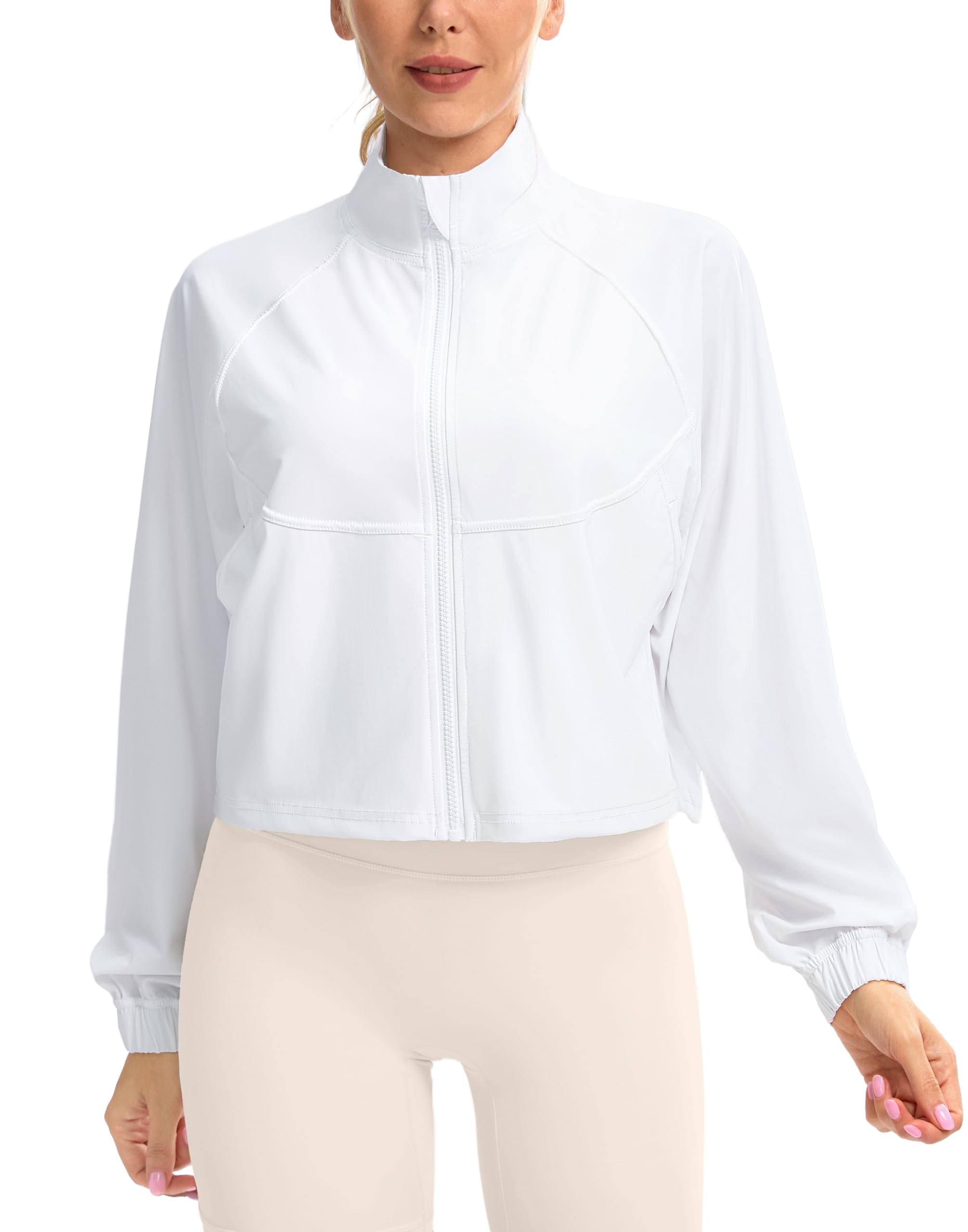 UPF 50+ Cropped Performance Shell - Ventilated Sun Defense for Technical Terrain