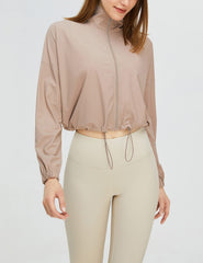 UPF 50+ Cropped Performance Layer - Ventilated Sun Defense for Technical Terrain
