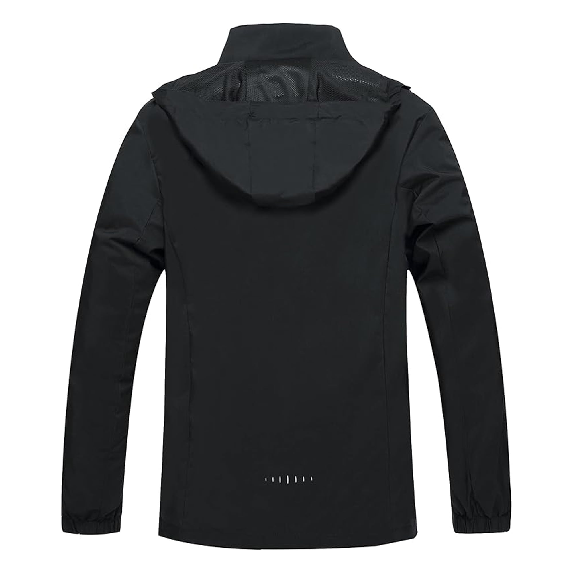 Waterproof Windbreaker Jacket with Removable Hood - Lightweight Protection for Hiking & Cycling