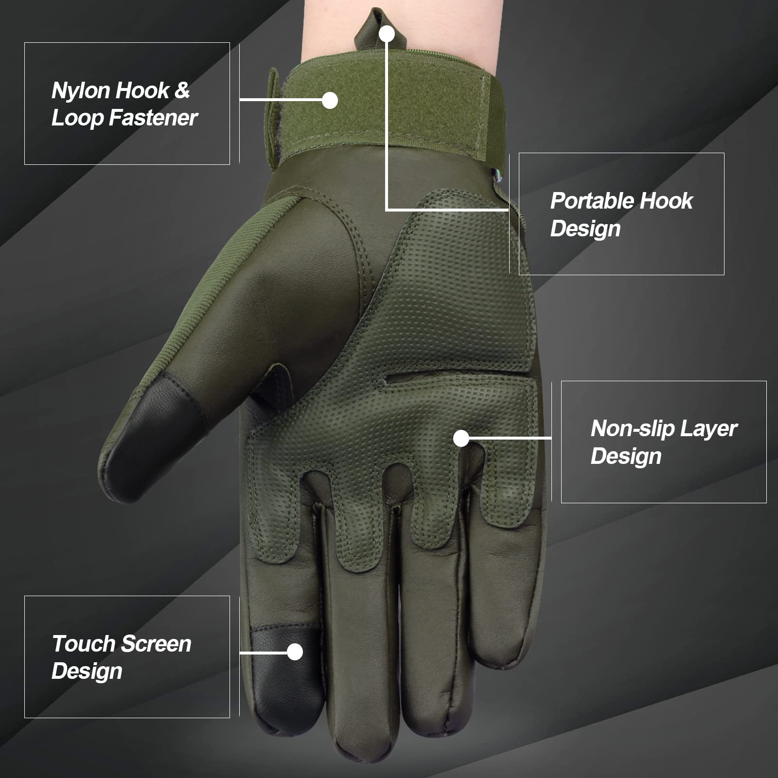 Mountain Climbing Gloves - Rock Grip & Impact Protection