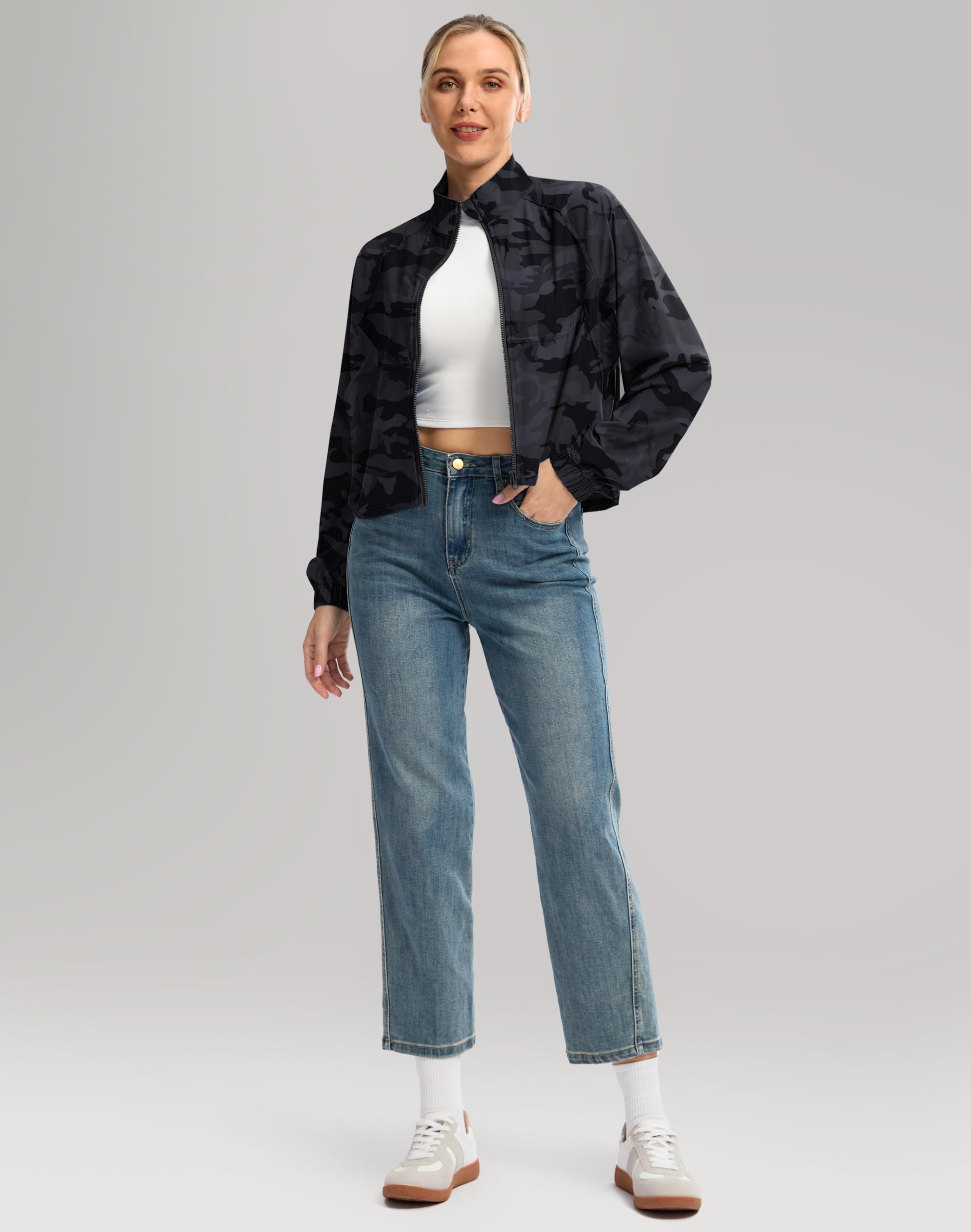 UPF 50+ Cropped Performance Shell - Ventilated Sun Defense for Technical Terrain