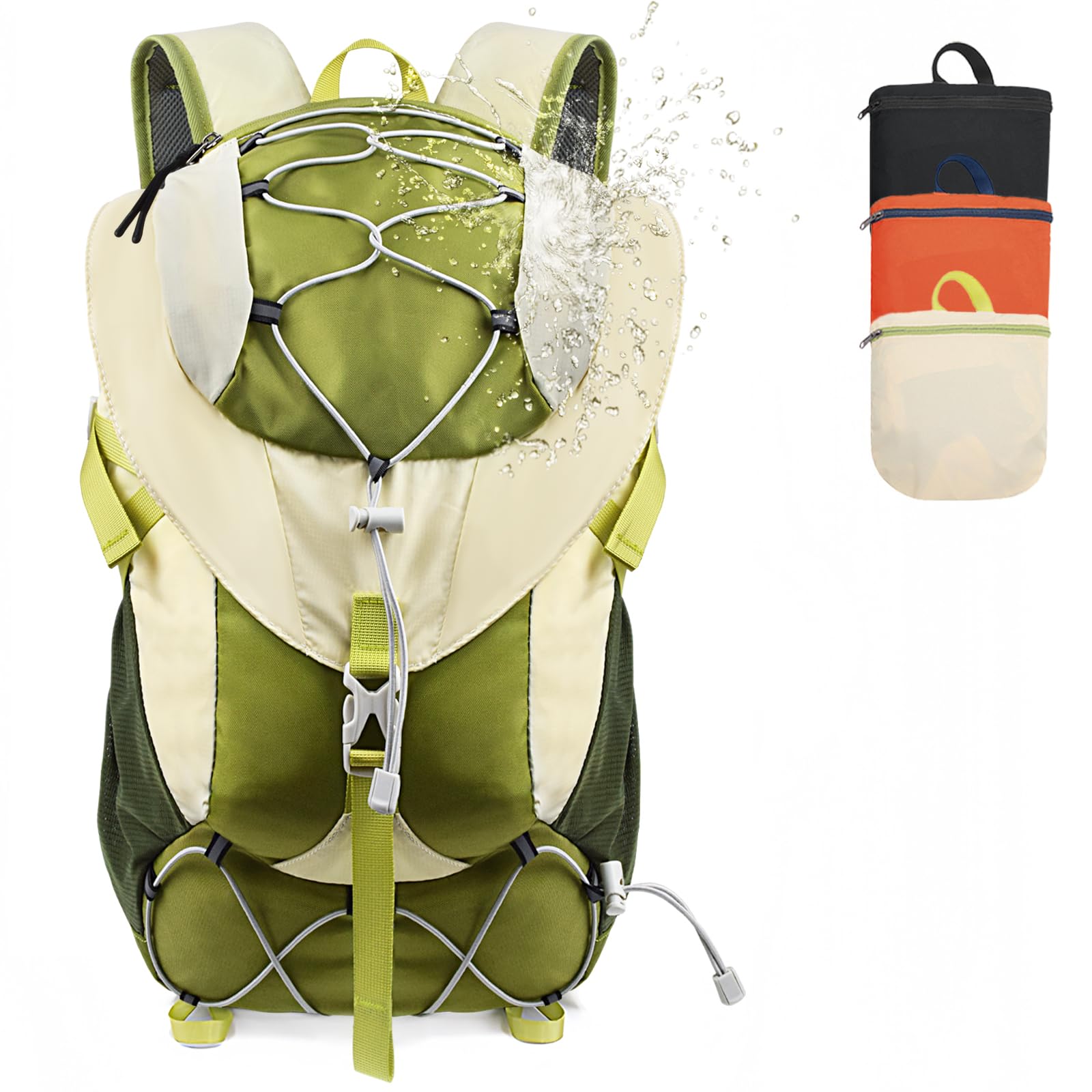20L Ultralight Weather-Ready Daypack - Packable Hiking Backpack for Trail &amp; Travel