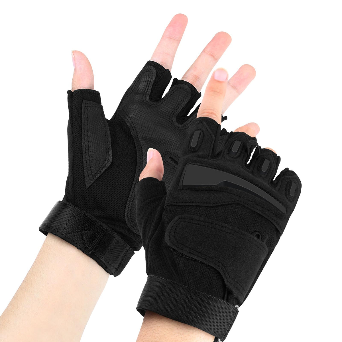 Tactical Fingerless Gloves - Impact Protection for Technical Terrain