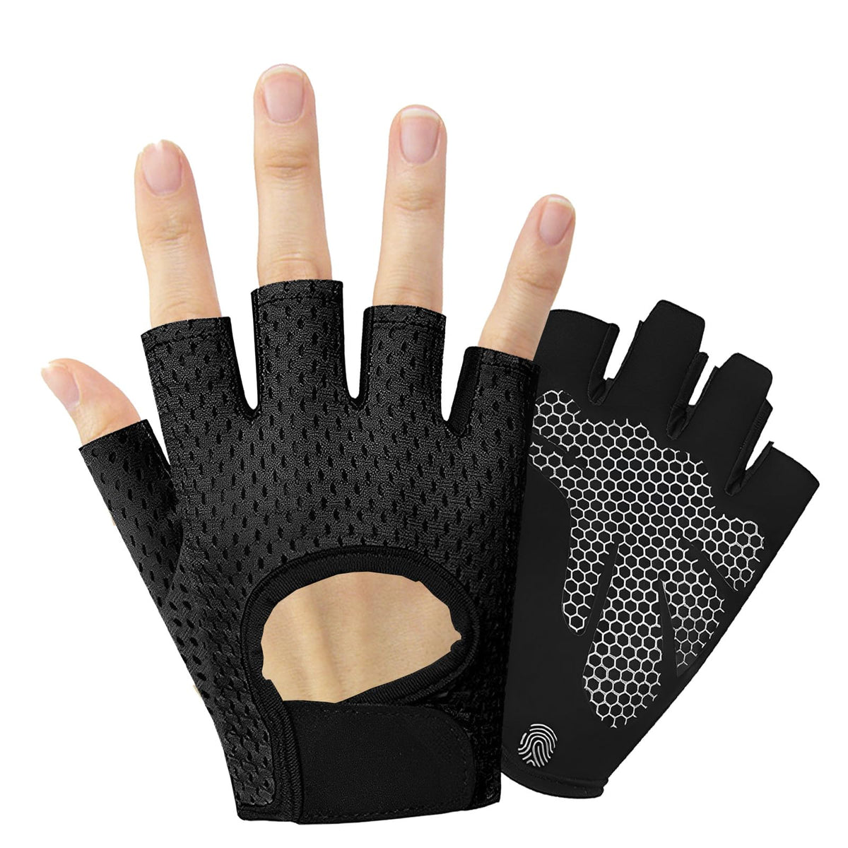 Mountain Fingerless Gloves - Rock Protection & Grip for Hiking