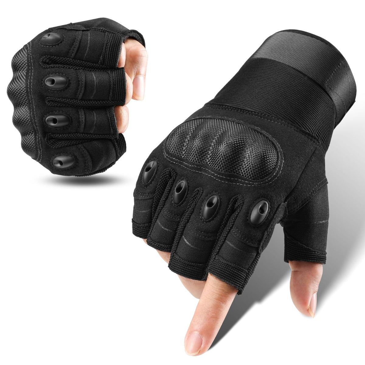 Mountain Climbing Gloves - Rock Grip & Knuckle Protection