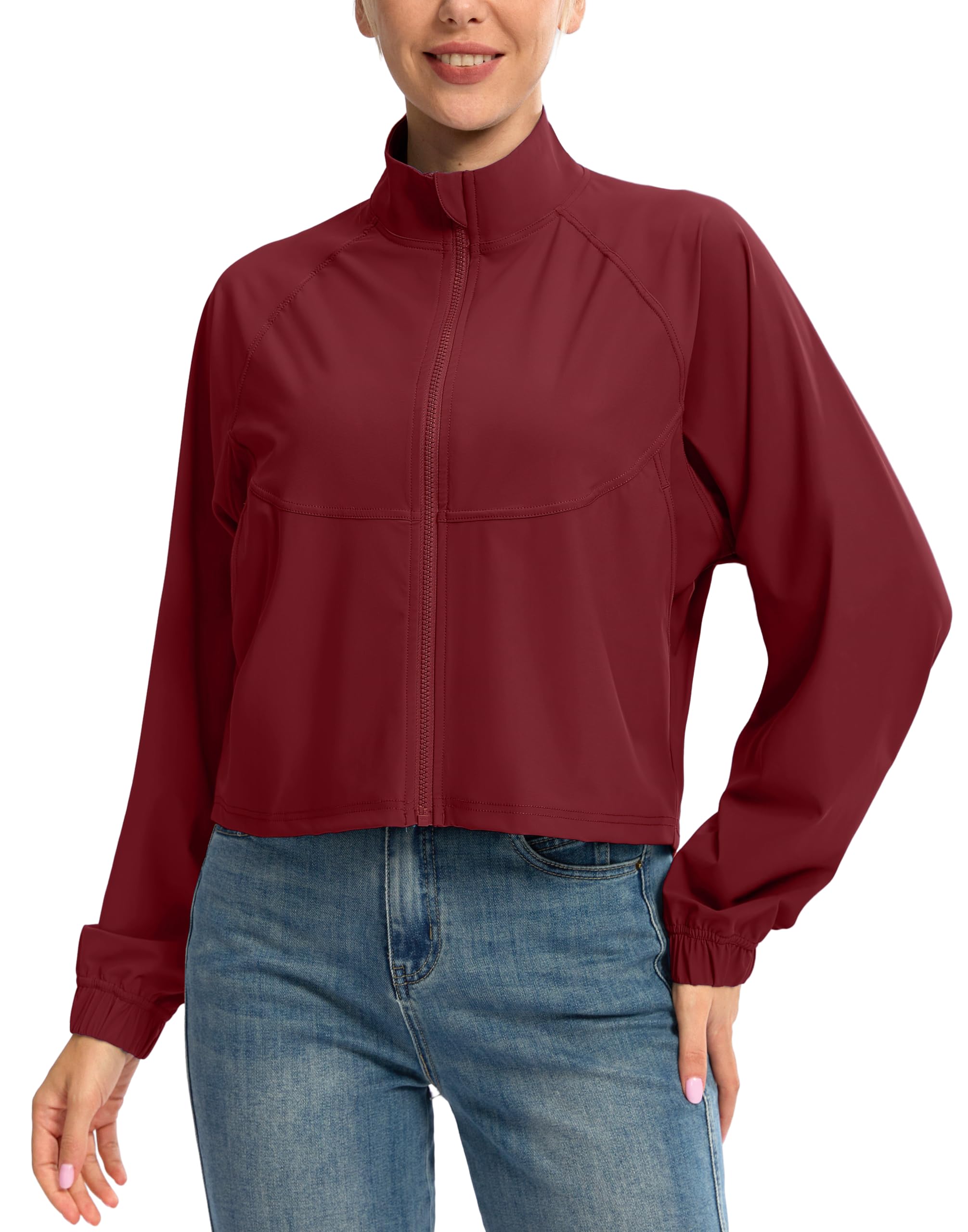 UPF 50+ Cropped Performance Shell - Ventilated Sun Defense for Technical Terrain