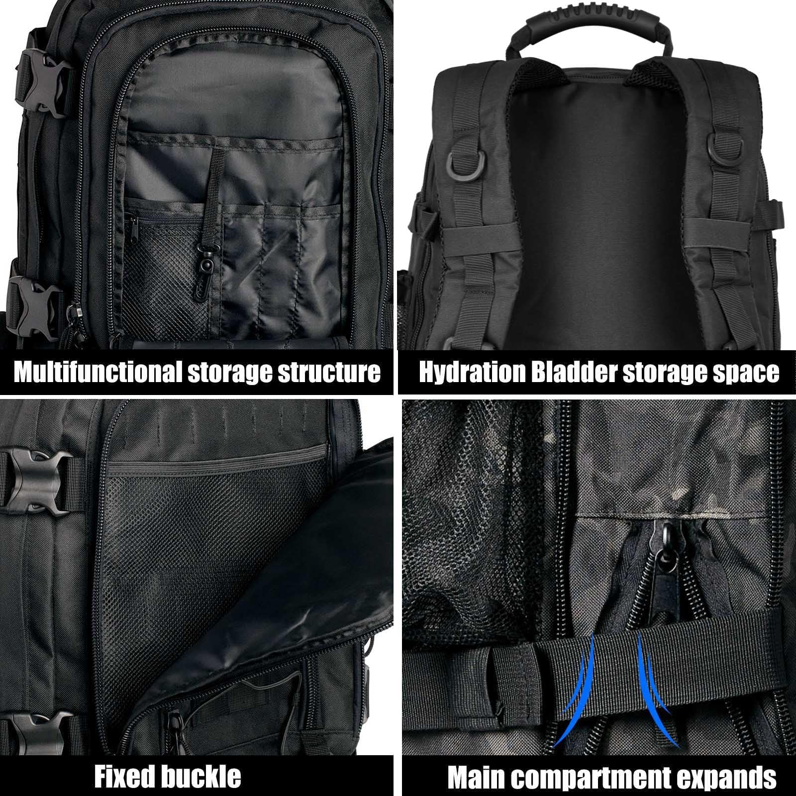 65L Modular Expedition Backpack - Expandable Technical Pack for Wilderness Trekking