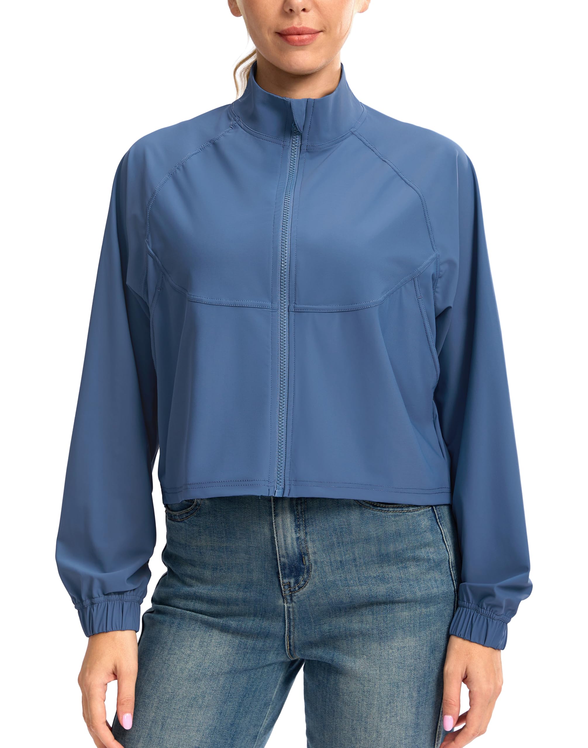UPF 50+ Cropped Performance Shell - Ventilated Sun Defense for Technical Terrain
