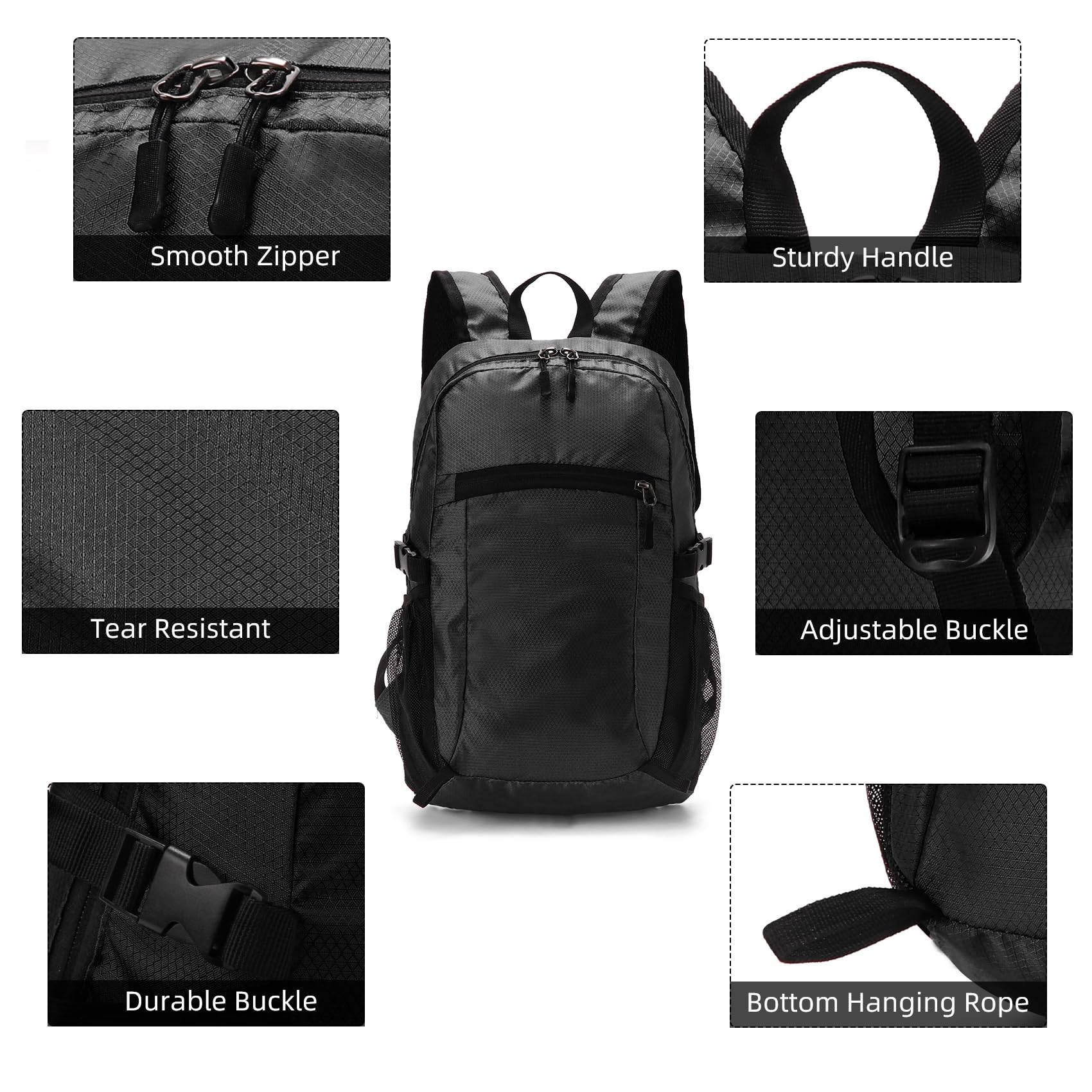 15L Ultralight Technical Daypack - Weather-Resistant Packable for Fast & Light Hikes