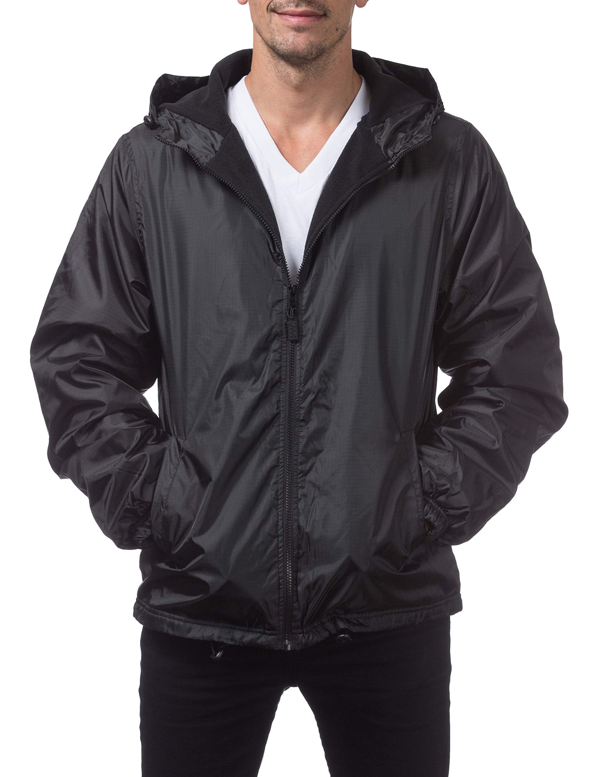 Fleece-Lined Windbreaker Jacket - Weather-Ready Shell with Thermal Comfort