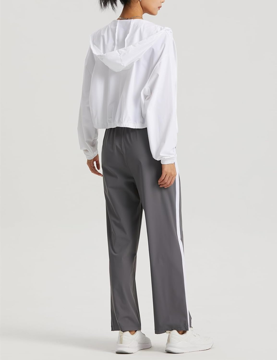 UPF 50+ Cropped Sun Hoodie - Ventilated Performance Layer for High-Intensity Activities