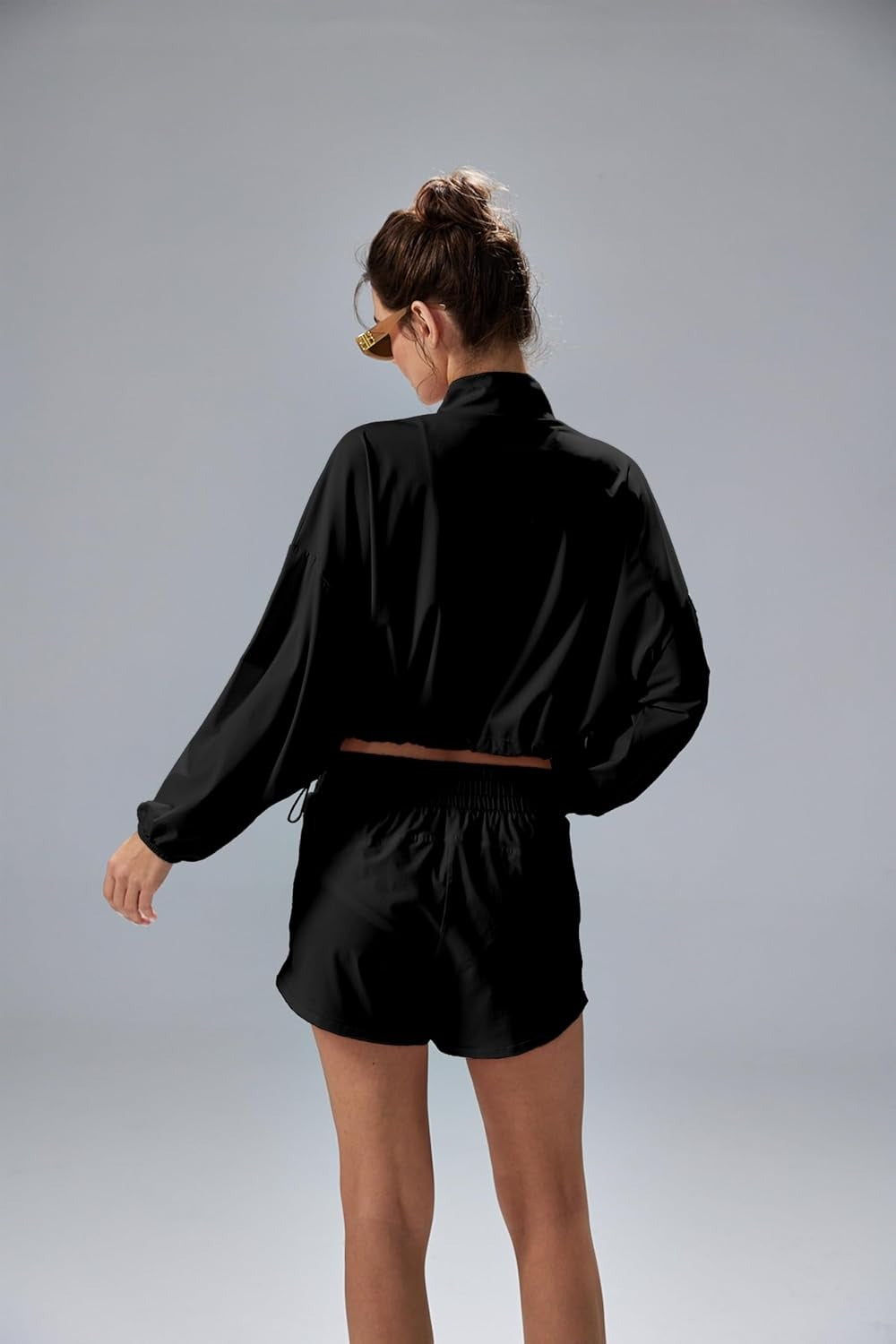 UPF 50+ Cropped Performance Shell - Ventilated Sun Defense for High-Intensity Activities